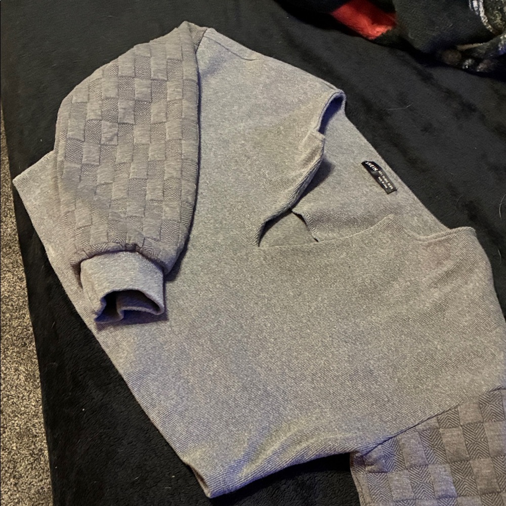 SHEIN Black and Gray Sweater